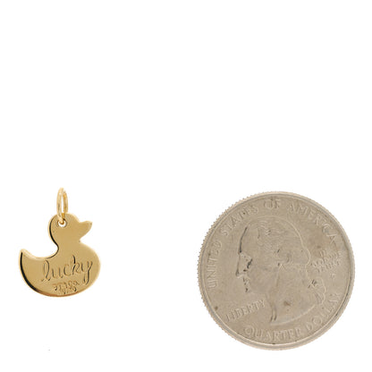Tiffany 18K Yellow Gold Lucky Duck Charm 2 of 3
