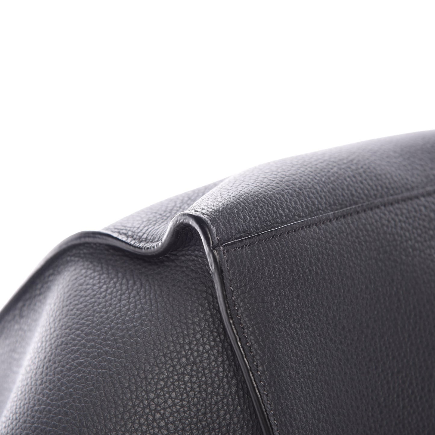 Supple Grained Calfskin Small Big Bag Anthracite