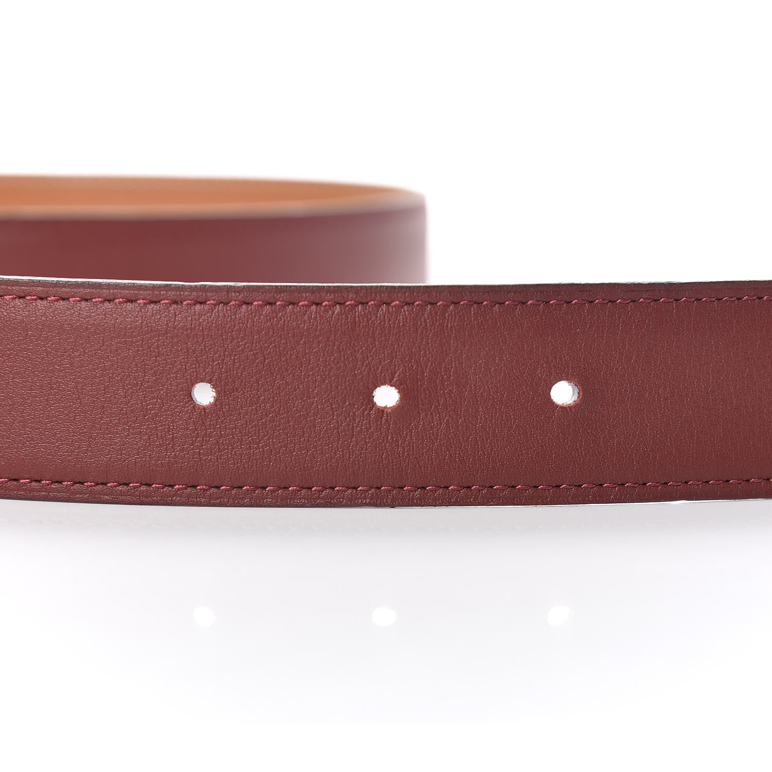 Hermes Swift 32mm Belt Strap 90 Rouge H Gold 5 of 6