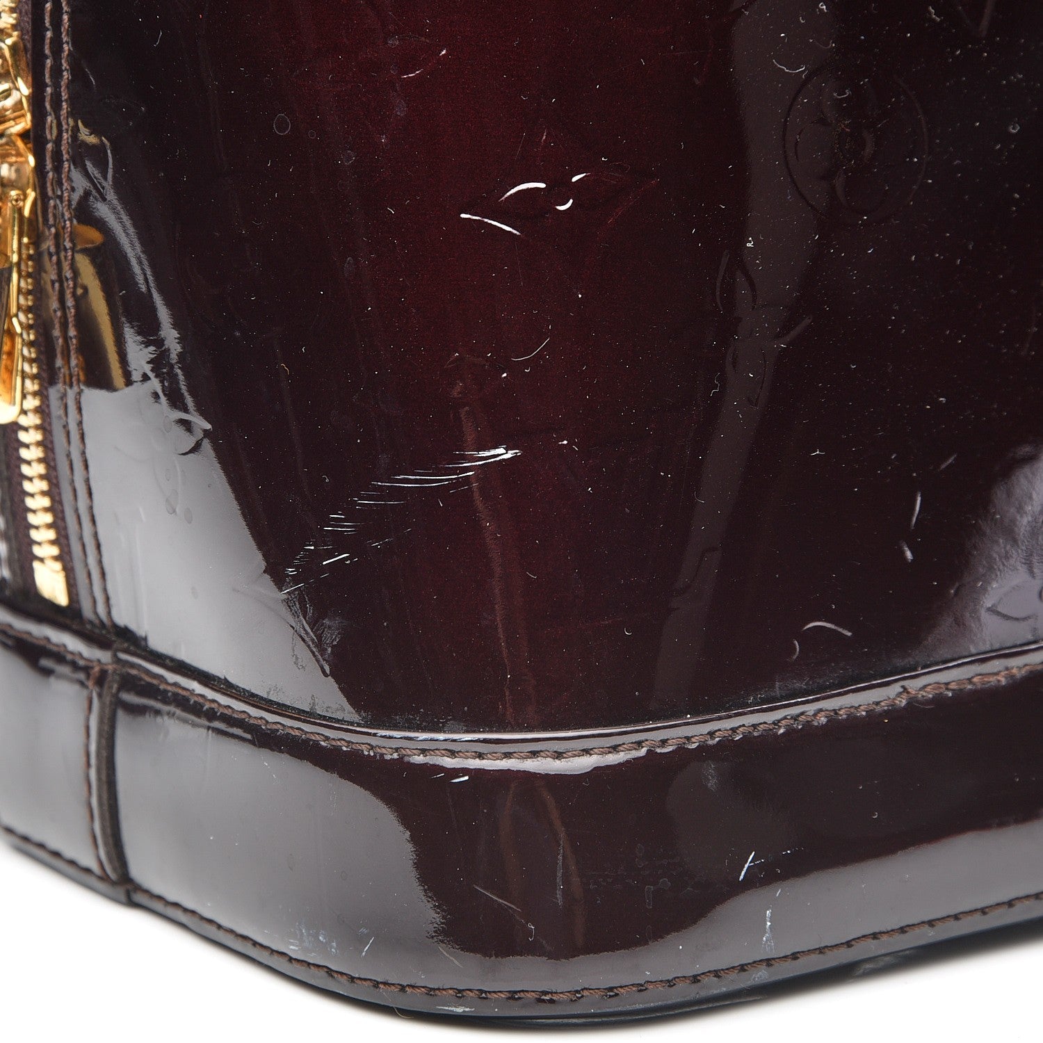 Louis Vuitton Vernis Alma GM Amarante 8 of 15