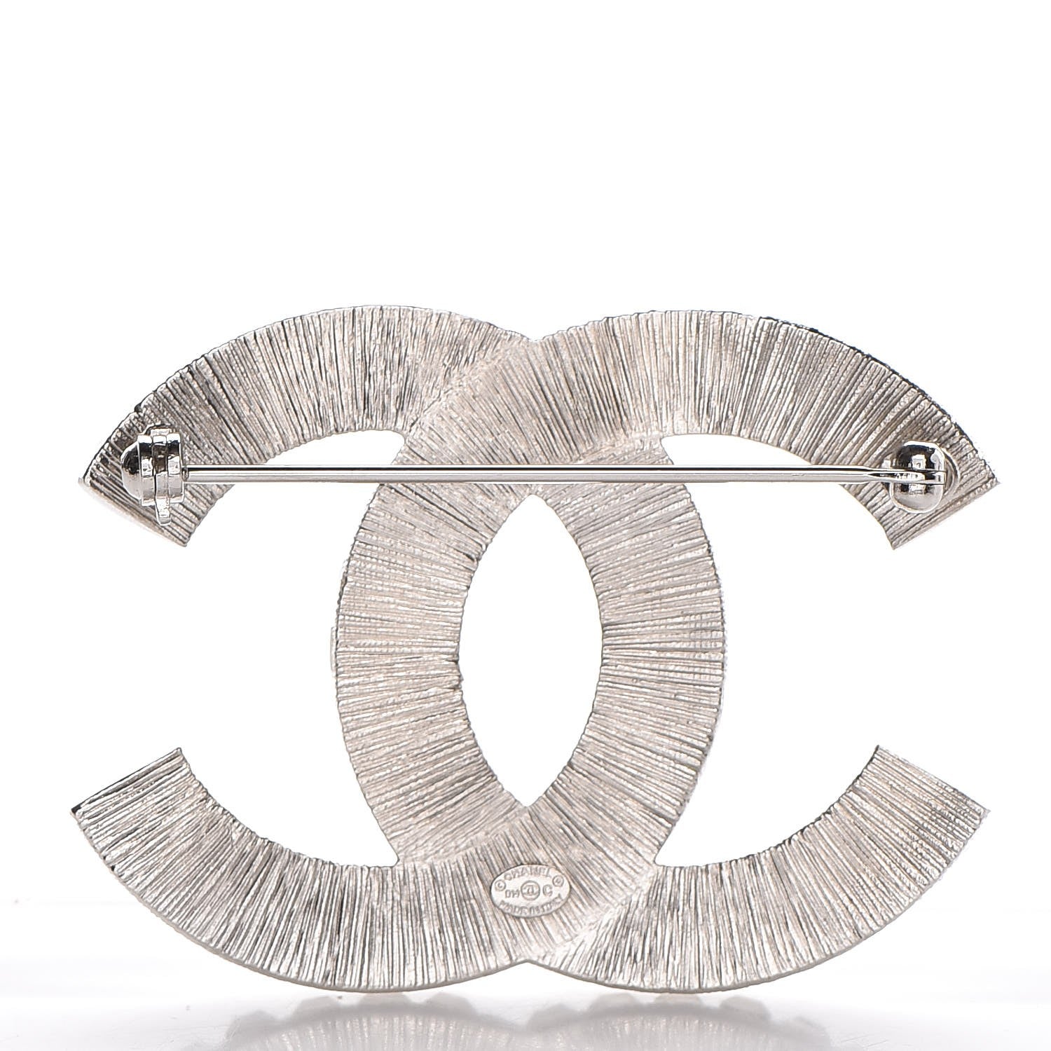 Chanel Baguette Crystal CC Brooch Gold 3 of 5