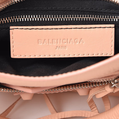 Balenciaga Matte Goatskin Rubber Covered Classic Hardware Mini City Rose Poudre 7 of 13