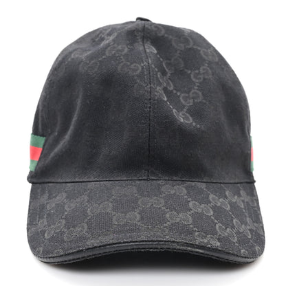 Gucci Monogram Web Baseball Hat L Black 3 of 11