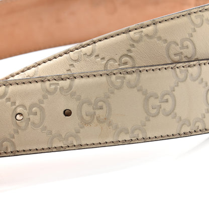 Gucci Guccissima Interlocking G 40mm Belt 80 32 Off White 14 of 14