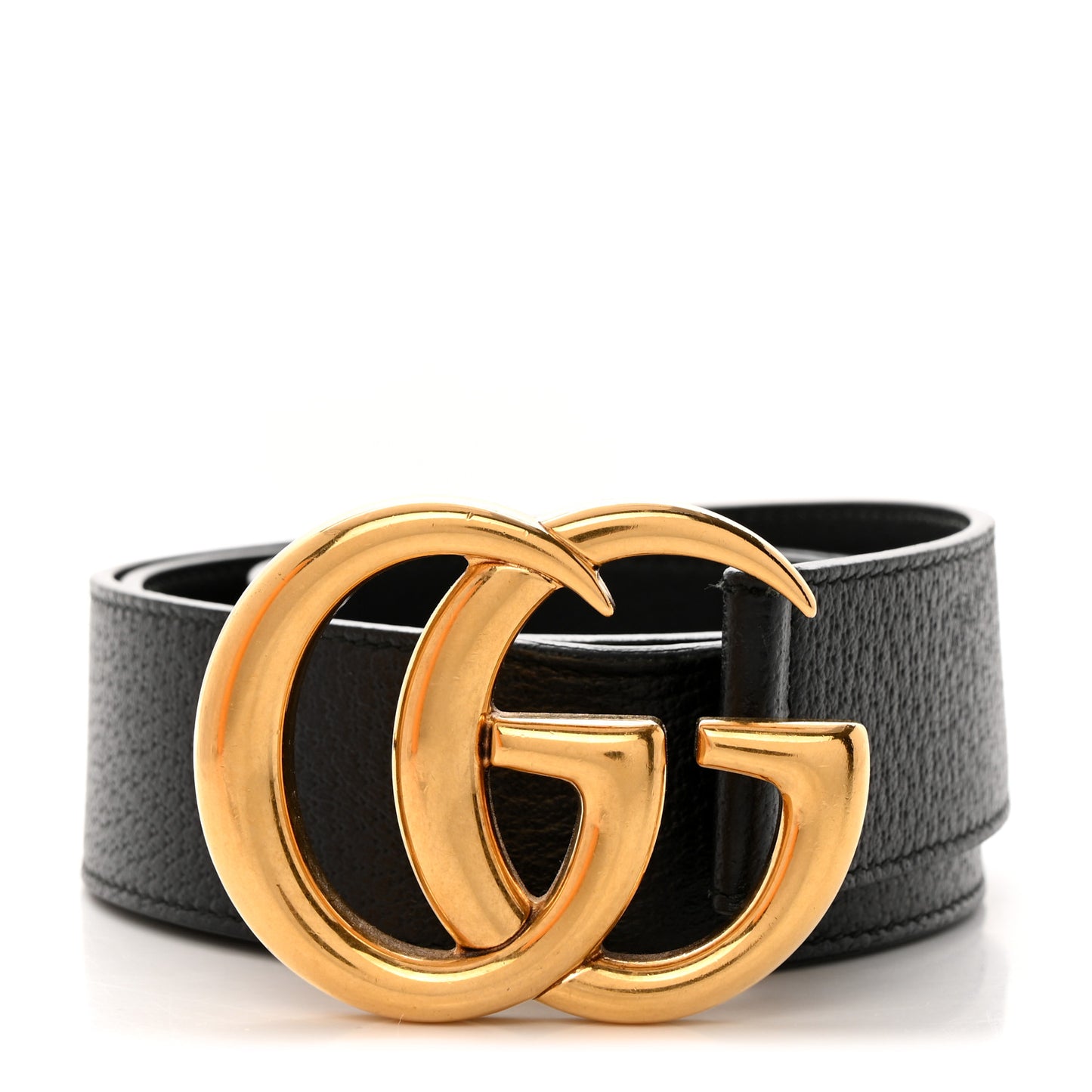 Textured Calfskin Double G 40mm Belt Black