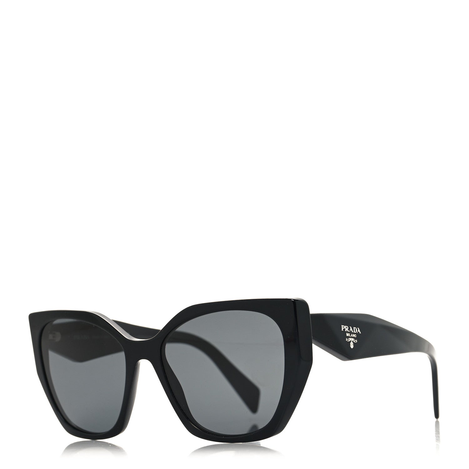 Prada Acetate Symbole Sunglasses SPR 19Z Black 1 of 7