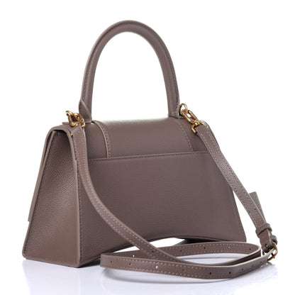 Balenciaga Grained Calfskin Small Hourglass Top Handle Bag Mink Grey 4 of 11
