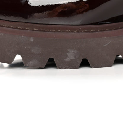 Louis Vuitton Patent Territory Ranger Boots 38.5 Bordeaux 14 of 15