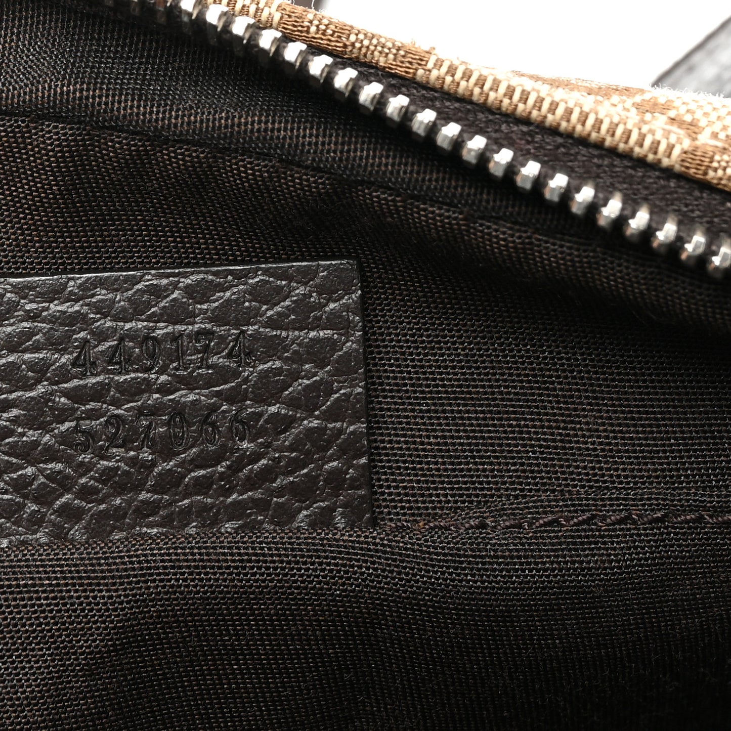 Monogram Dollar Calfskin Belt Bag Beige Ebony Testa di Moro Marrone Scuro