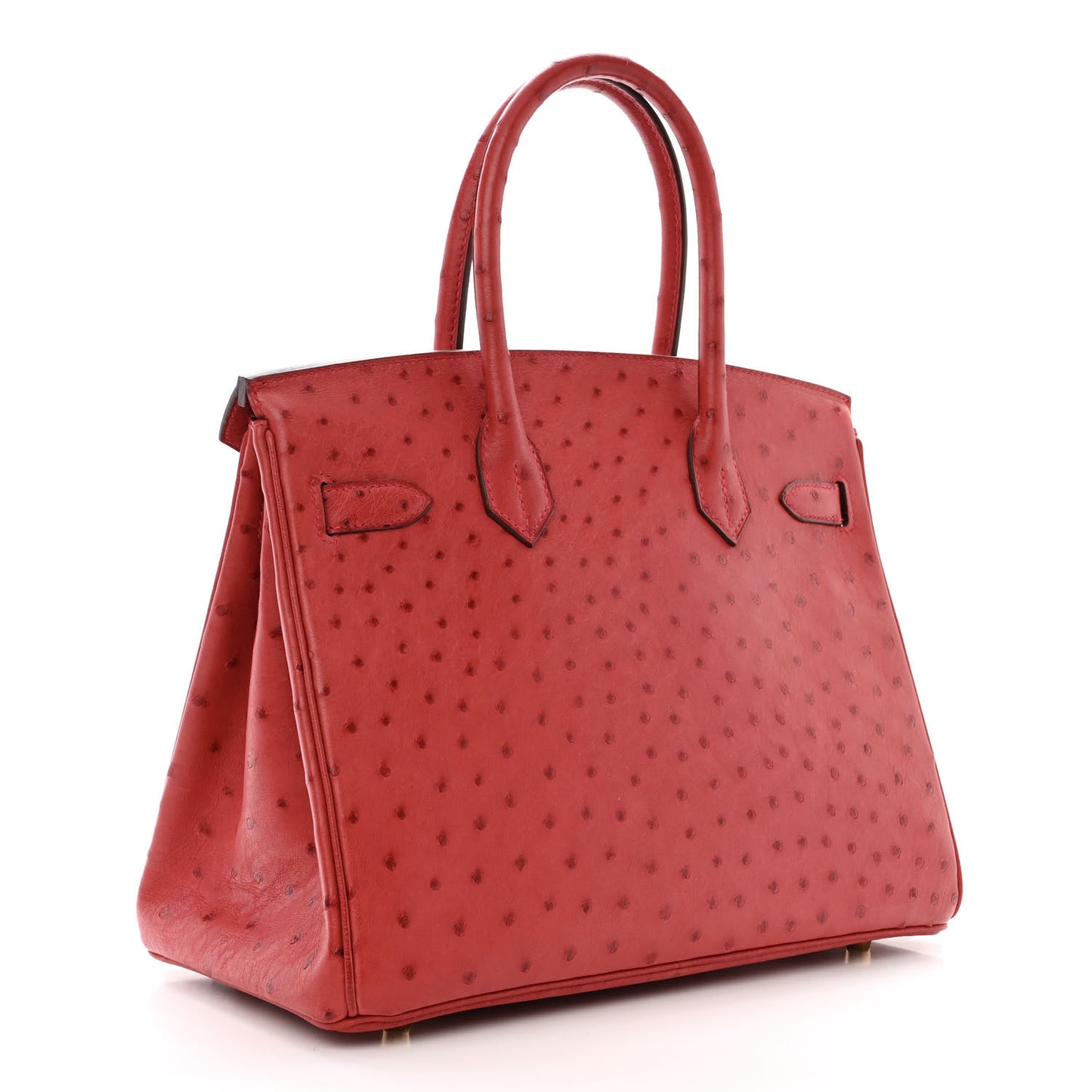 Ostrich Birkin 30 Rouge Vif