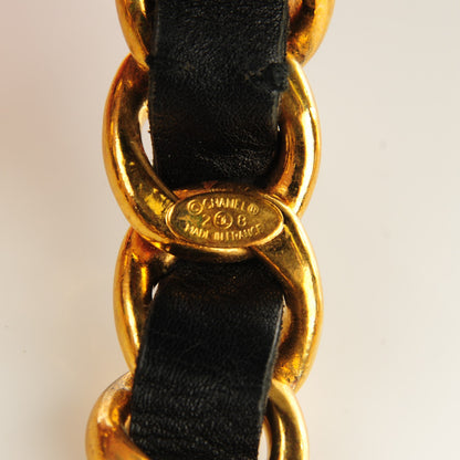Chanel Lambskin CC Medallion Chain Belt Black Gold 5 of 5