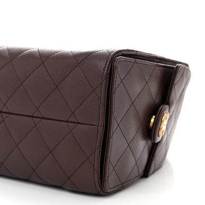 Chanel Caviar Quilted Small Chanel 25 Handbag Dark Brown 10 of 11