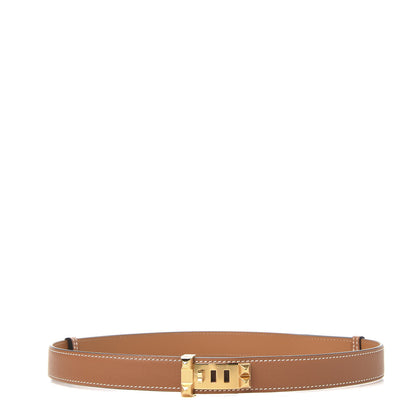 Hermes Madame Calfskin 24mm Collier De Chien Belt Gold 1 of 6