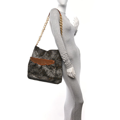 Louis Vuitton Monogram Dentelle Fersen Silver 2 of 12