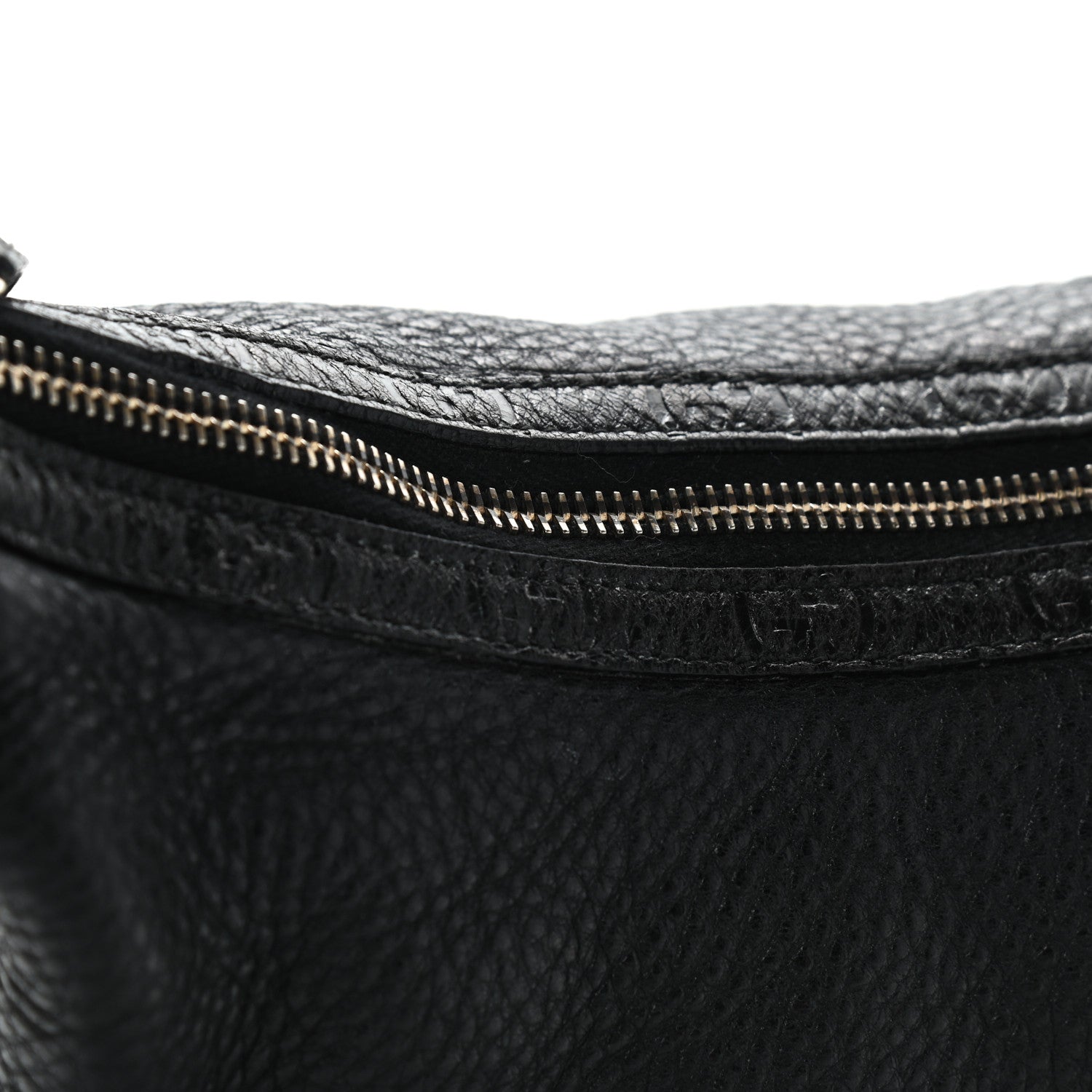 Gucci Pebbled Calfskin Guccissima Trim Medium Signoria Hobo Black 10 of 12