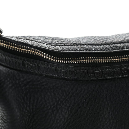 Gucci Pebbled Calfskin Guccissima Trim Medium Signoria Hobo Black 10 of 12