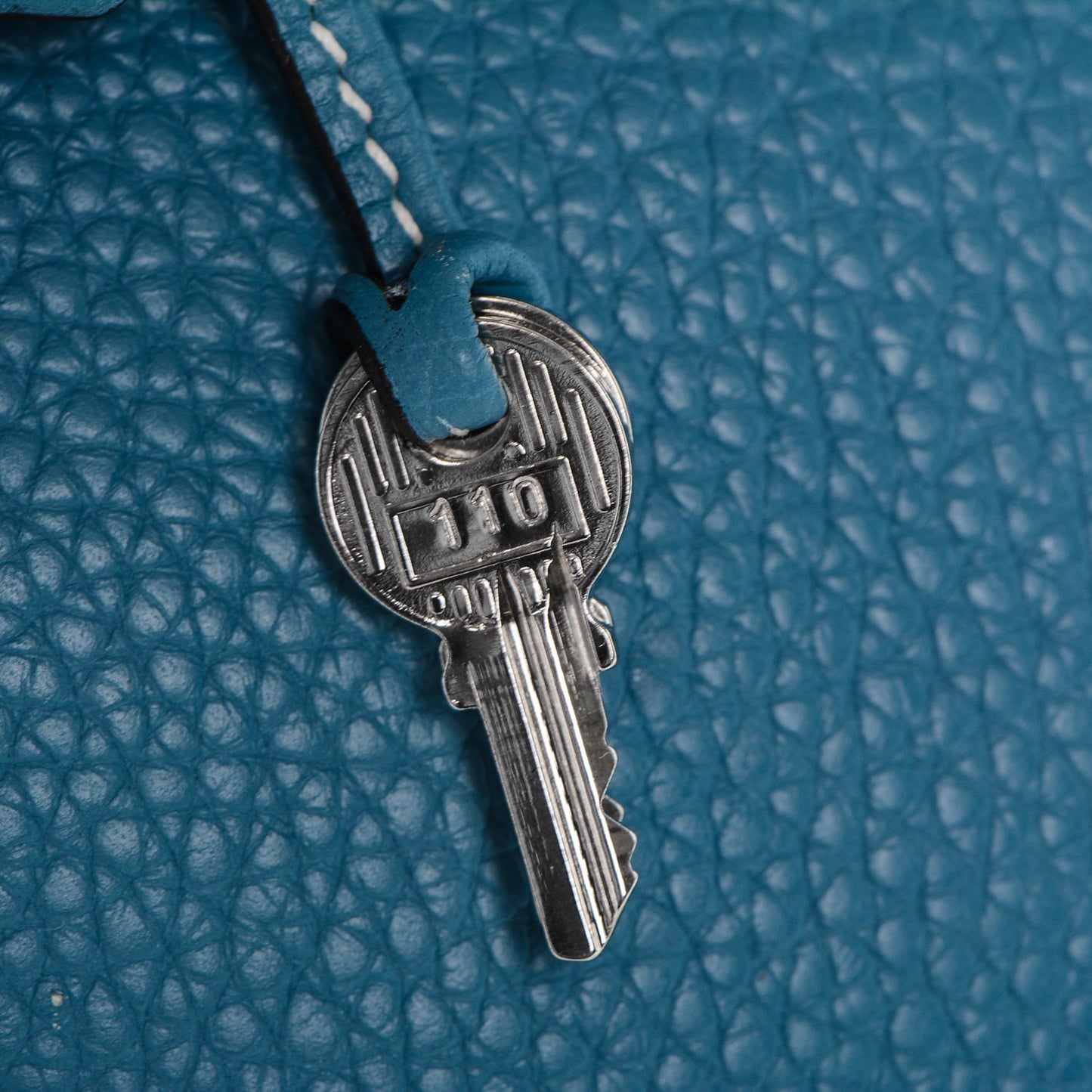 Taurillon Clemence Birkin 30 Blue Jean