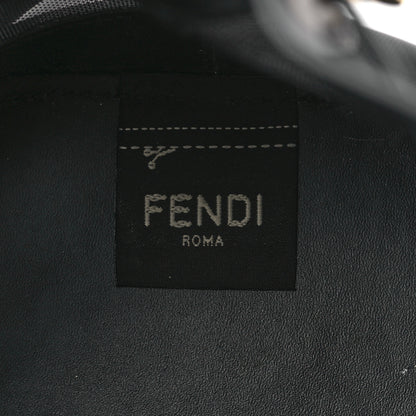 Fendi Mesh Vitello King F is Fendi Logo Embroidered Mini Mon Tresor Bucket Bag Black 6 of 8
