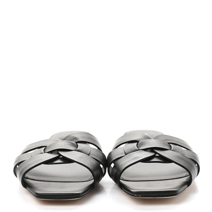 Saint Laurent Calfskin Nu Pied 05 Slide Sandals 38.5 Black 2 of 9