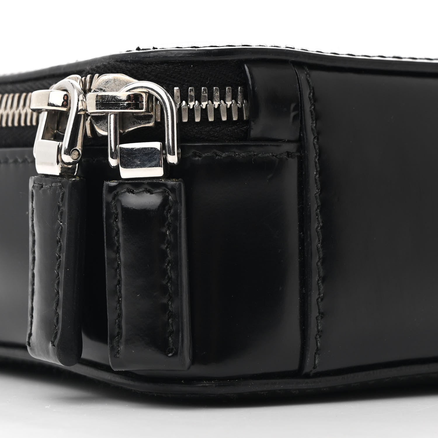 Prada Spazzolato Small Brique Crossbody Bag Black 9 of 10
