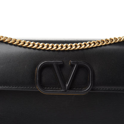 Valentino Garavani Smooth Calfksin Vlogo Wallet On Chain Black 11 of 11
