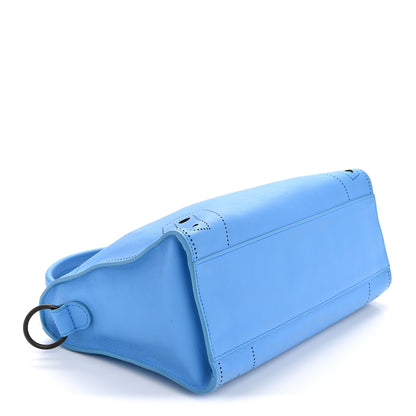 Balenciaga Veau Soyeux Perforated Blackout Hardware S City Bleu Turquoise 4 of 13