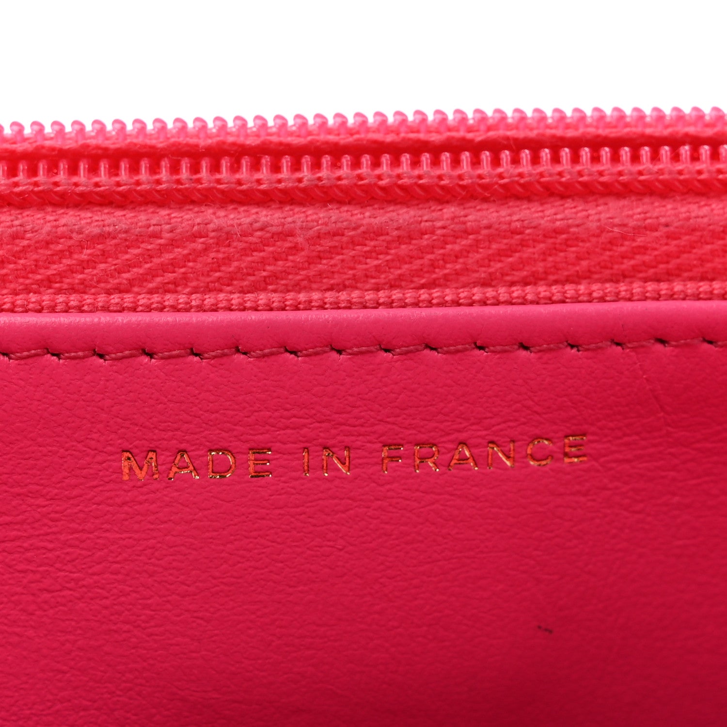 Chanel Caviar Quilted Wallet on Chain WOC Fuchsia 7 of 14