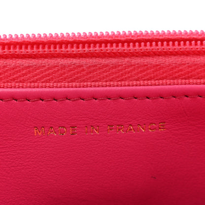 Chanel Caviar Quilted Wallet on Chain WOC Fuchsia 7 of 14