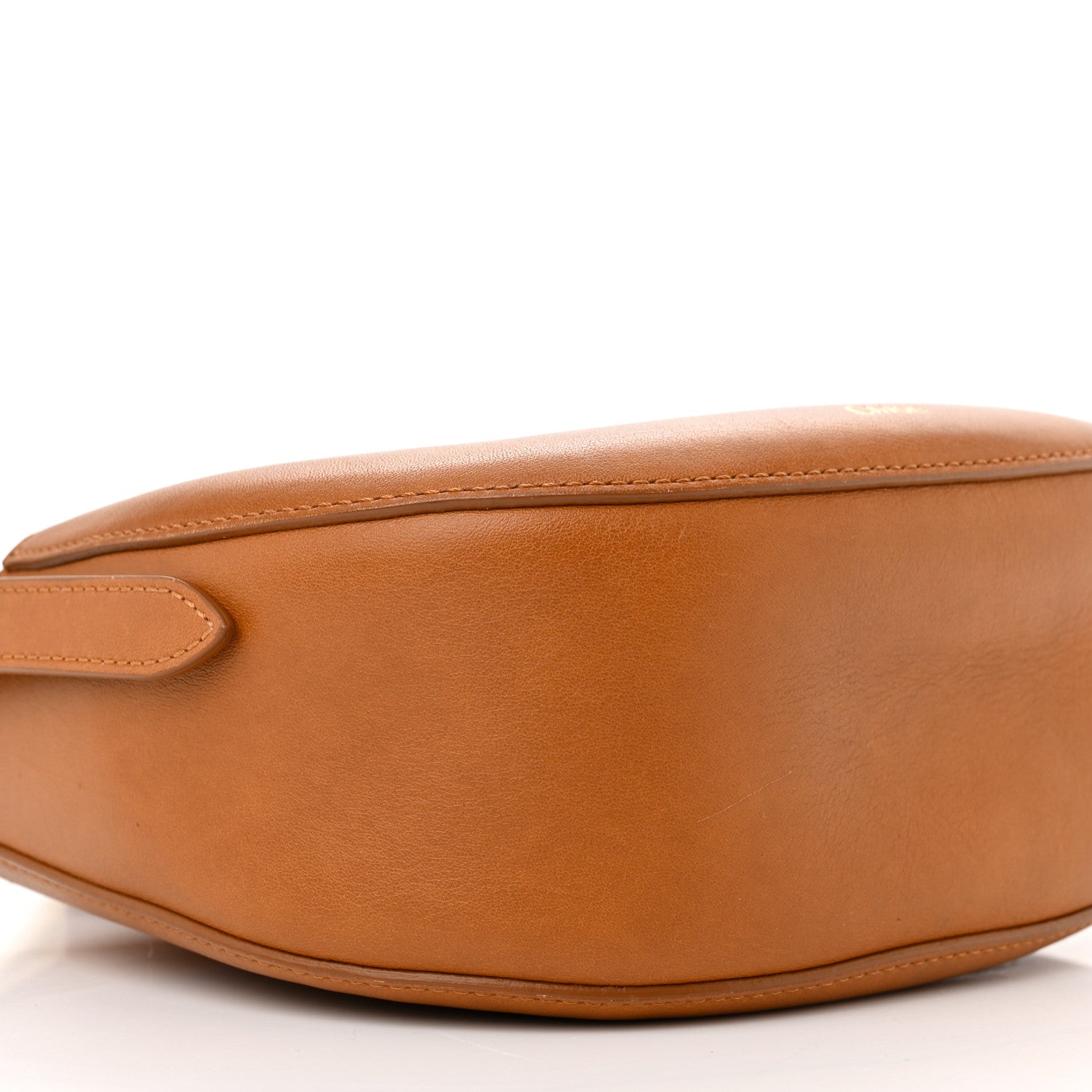 Chloe Grained Calfskin Kiss Bag Small Arizona Brown 9 of 12