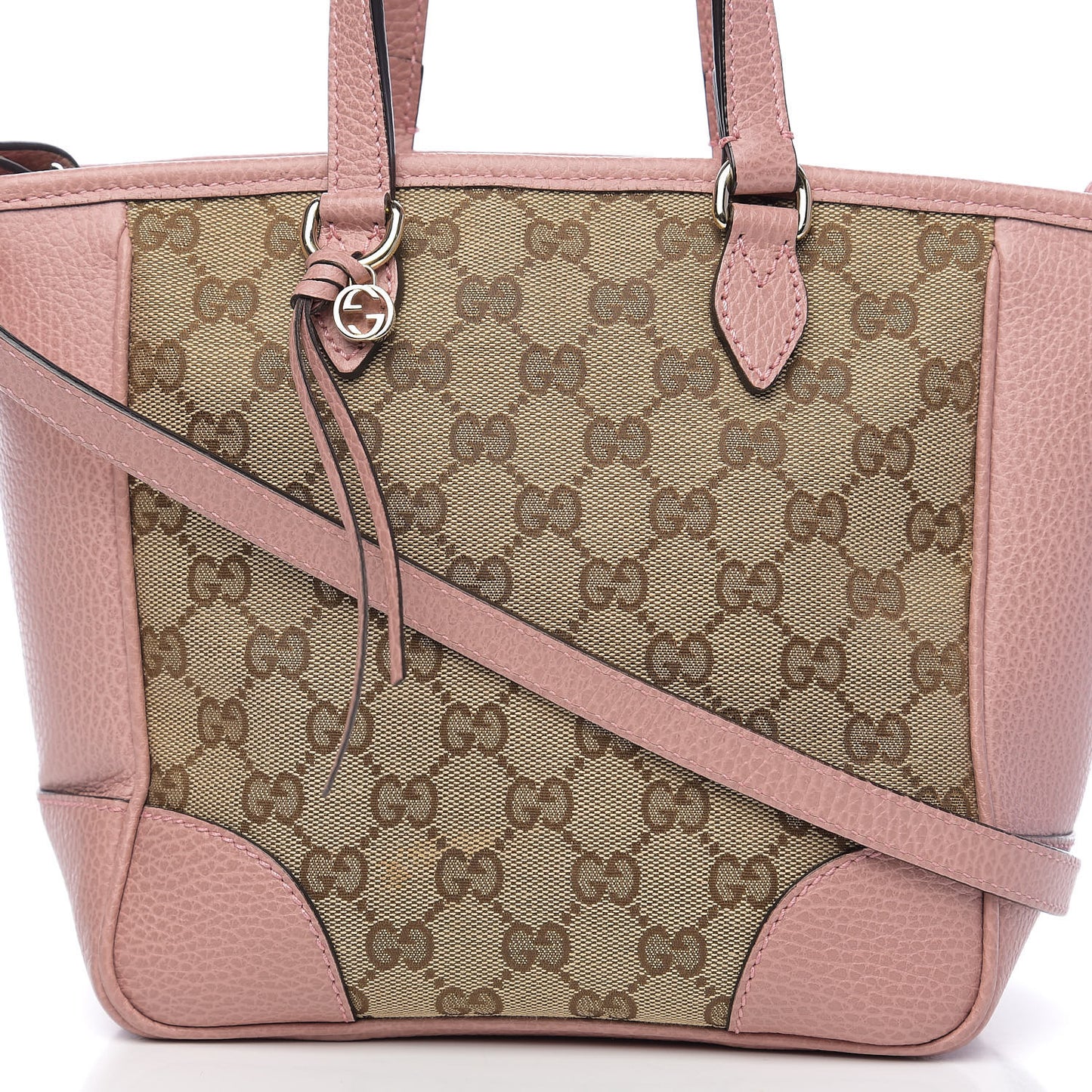 Monogram Small Bree Tote Beige Soft Pink