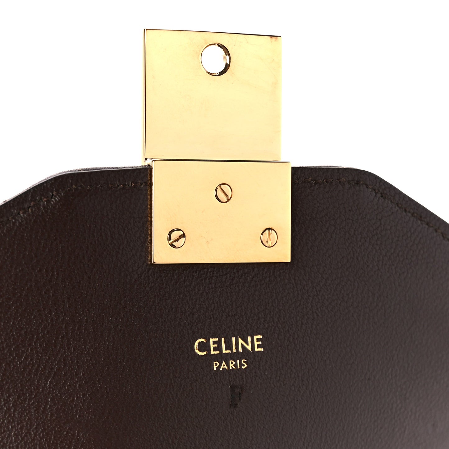 Calfskin Quilted Medium C Bag Brown