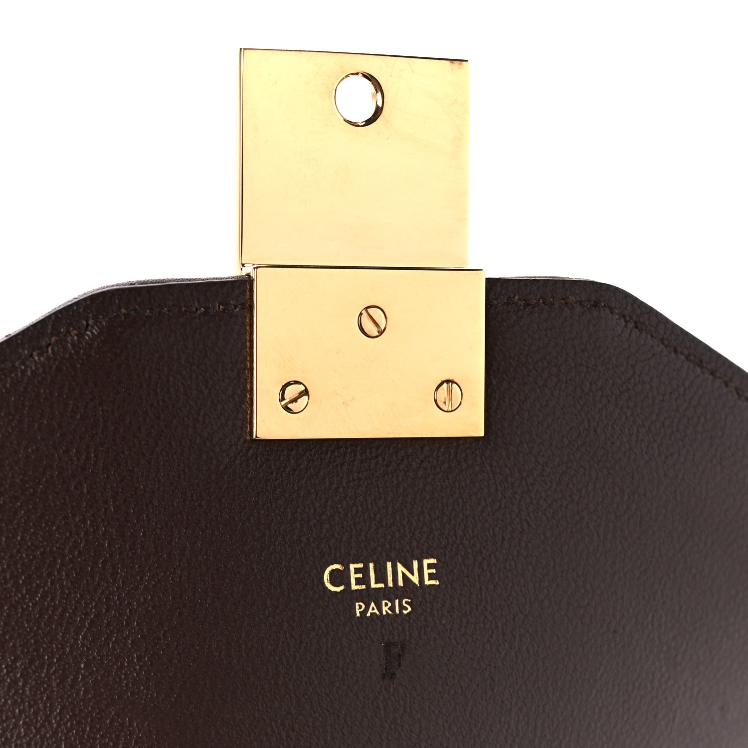 Celine Calfskin Quilted Medium C Bag Brown 6 of 12