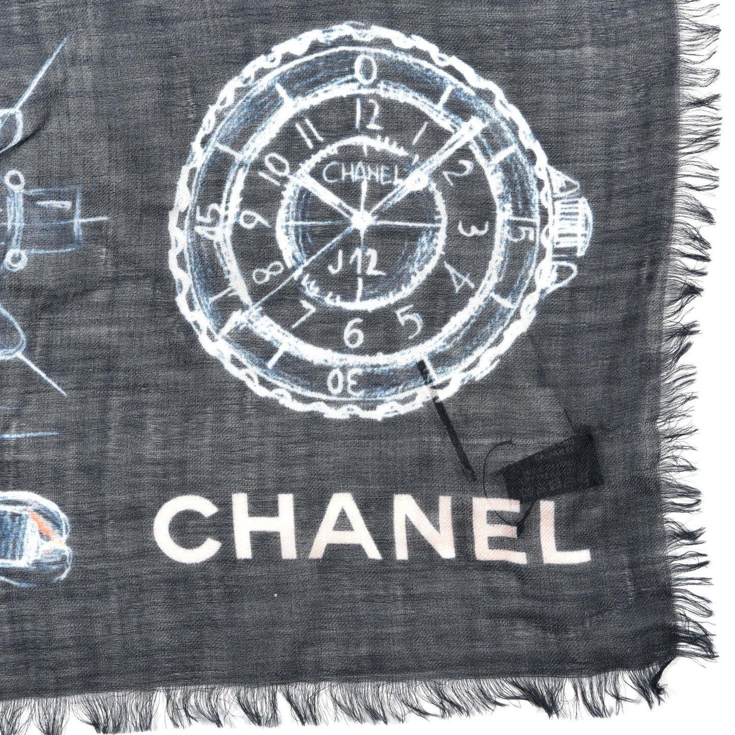 Cashmere Silk Icon Scarf Blue