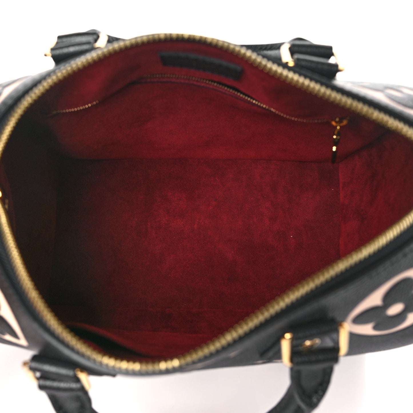 Empreinte Monogram Giant Speedy Bandouliere 25 Black Beige