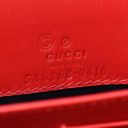Gucci GG Supreme Monogram Blooms Chain Wallet Blue 6 of 11