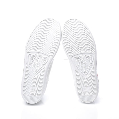 Gucci Calfskin Interlocking G Womens New Ace Sneakers 36.5 White Red Flame Green 6 of 11