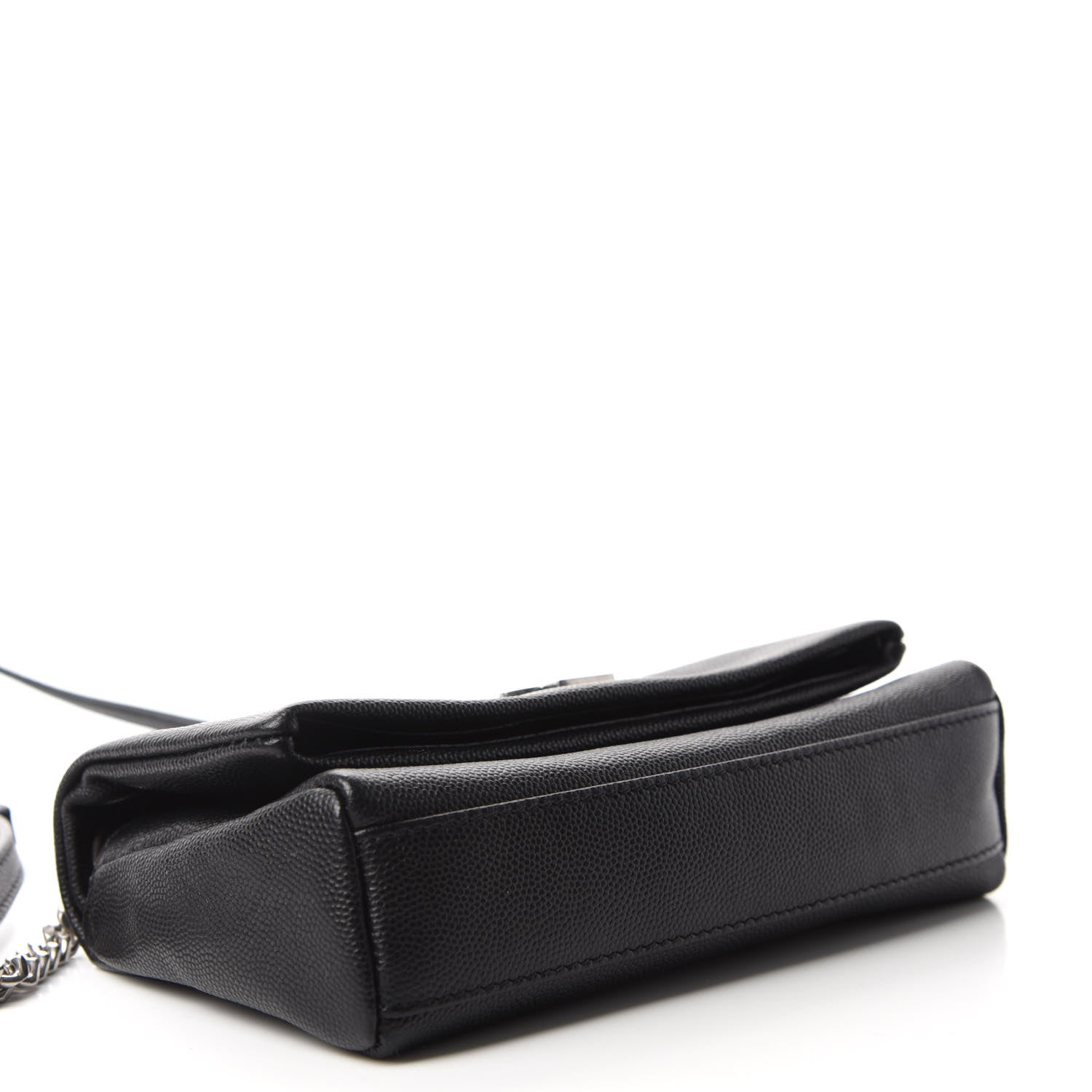 Saint Laurent Grain De Poudre Monogram Toy West Hollywood Fold-Over Bag Black 4 of 11