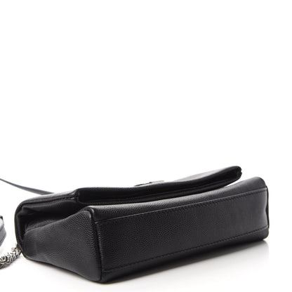 Saint Laurent Grain De Poudre Monogram Toy West Hollywood Fold-Over Bag Black 4 of 11