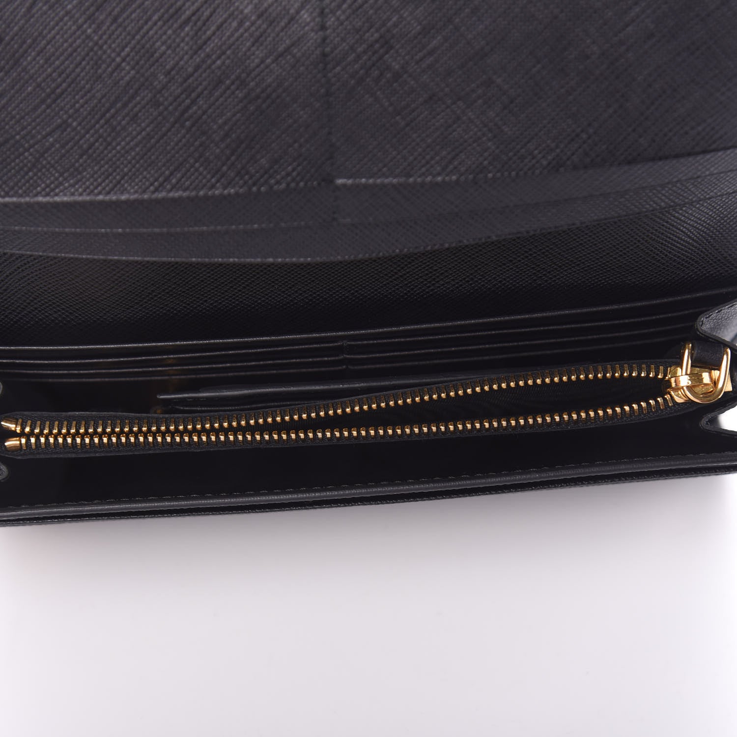 Prada Saffiano Greche Flap Continental Wallet Black Rosso 5 of 10