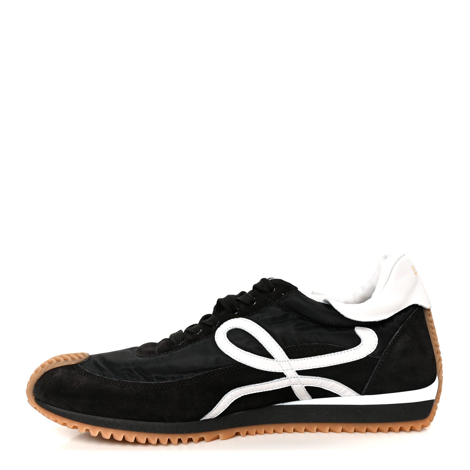Loewe Nylon Suede Mens Flow Runners Sneakers 45 Black 1 of 9