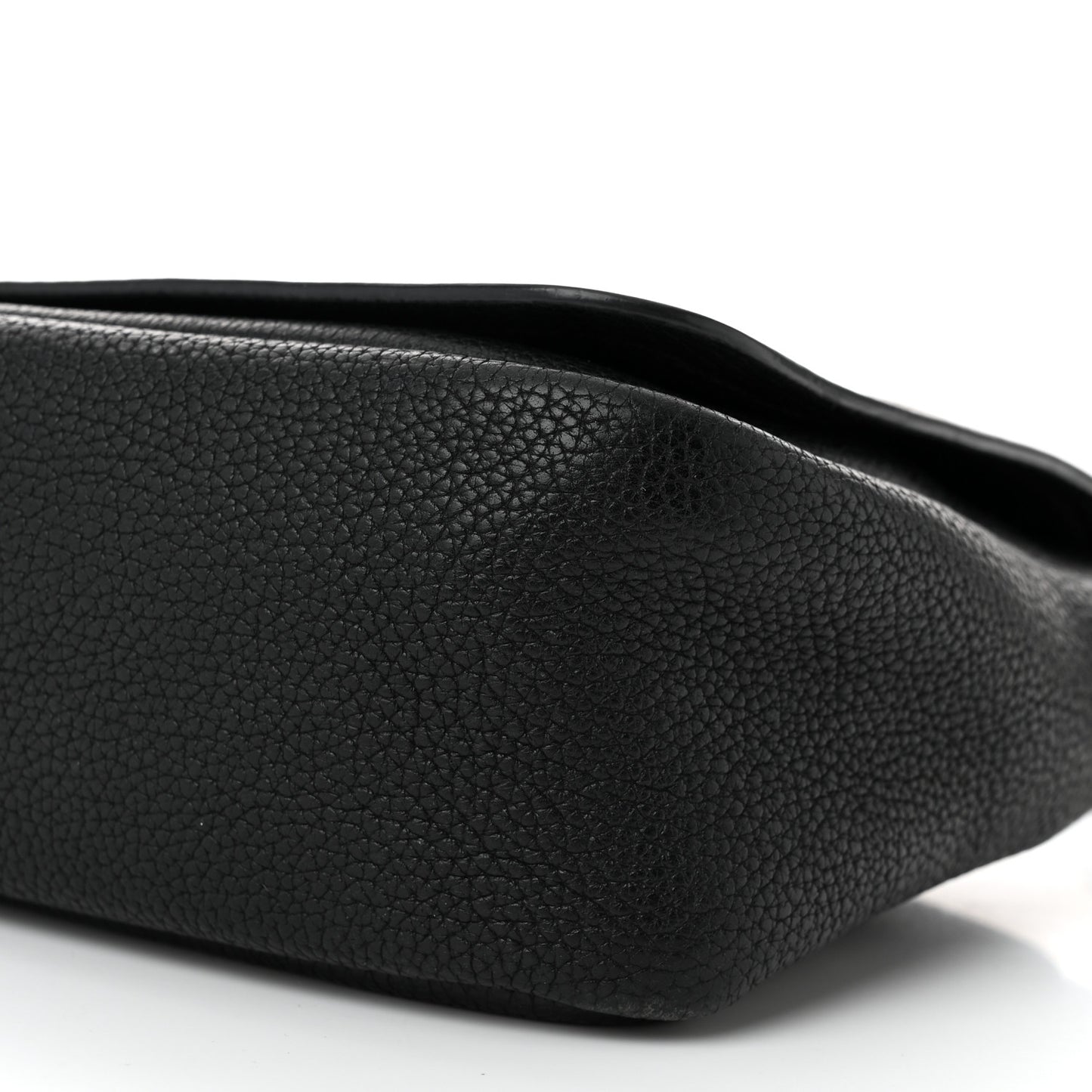 Vitello Daino Soft Flap Crossbody Black