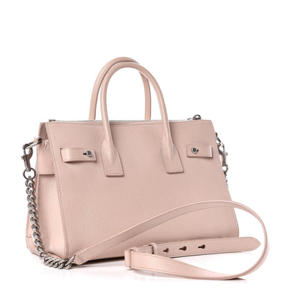 Saint Laurent Grained Calfskin Baby Sac De Jour Souple Rose 3 of 14