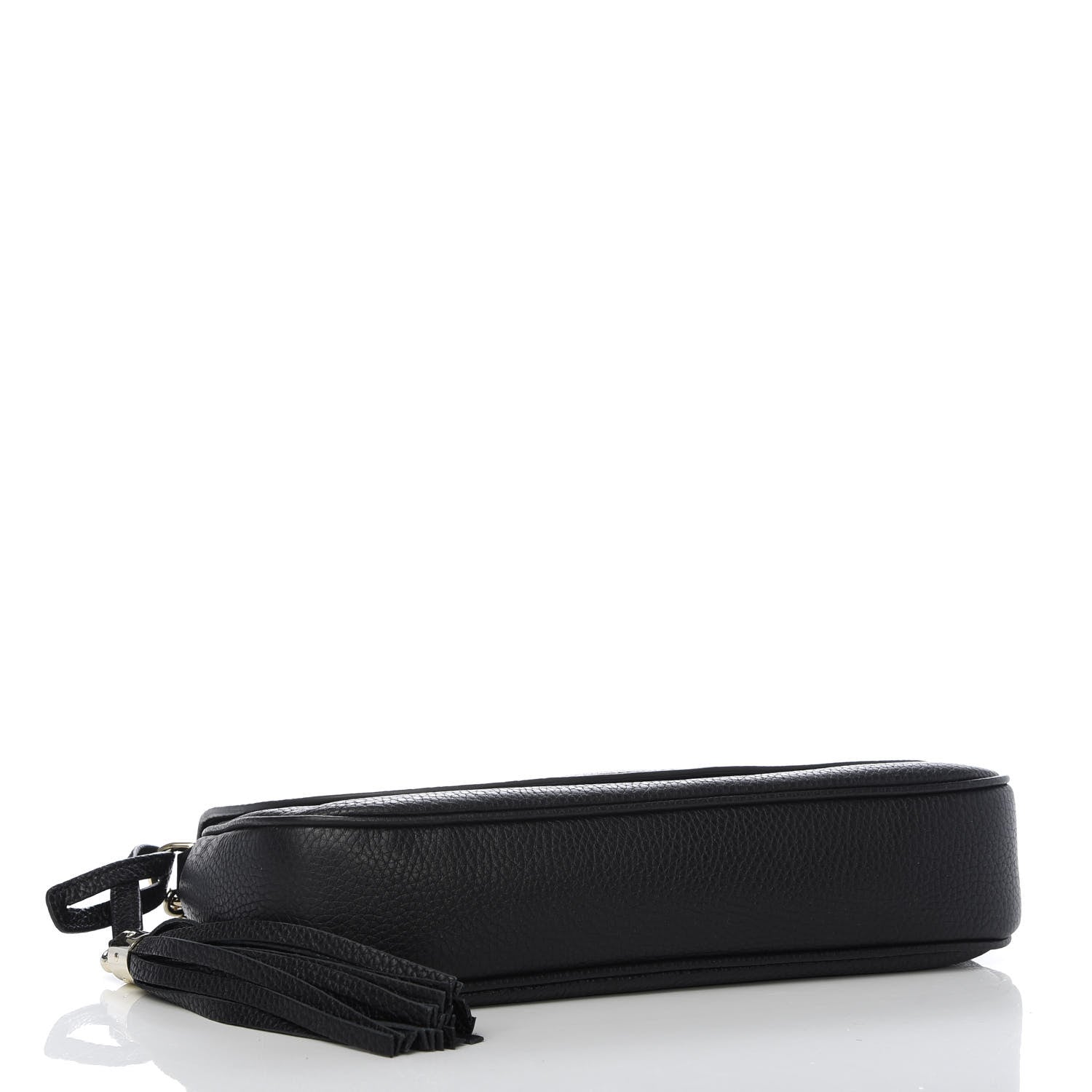 Gucci Pebbled Calfskin Medium Soho Flap Crossbody Black 4 of 9