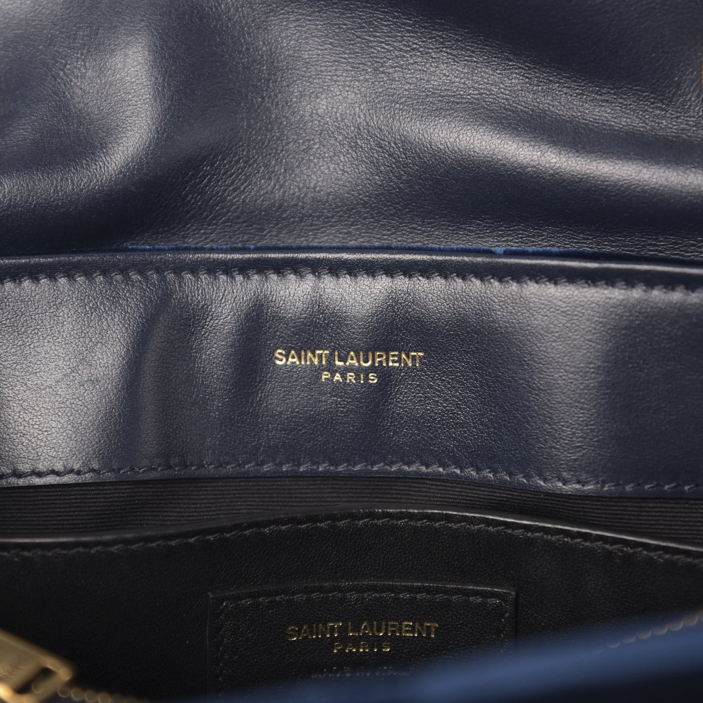 Velvet Y Quilted Monogram Small Loulou Chain Satchel Medium Blue