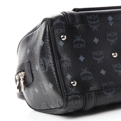 MCM Visetos Small Boston Bag Black 6 of 11