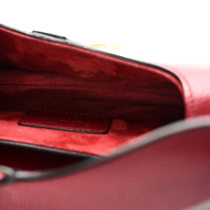 Christian Dior Grained Calfskin Mini Saddle Bag Red 5 of 11