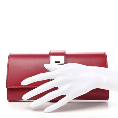 Hermes Tadelakt Medor 23 Clutch Rouge Vif 2 of 6