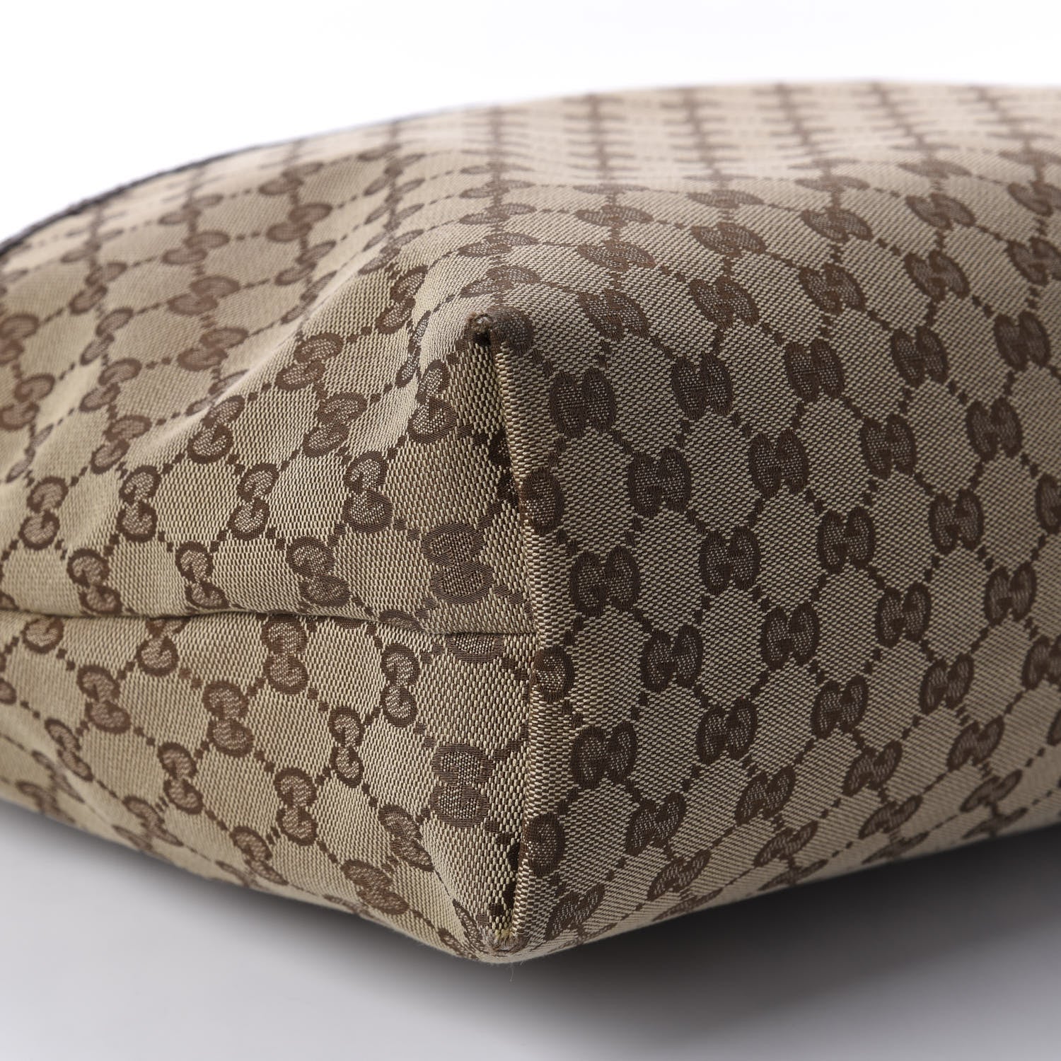 Gucci Monogram Web Medium Flat Messenger Bag Brown 6 of 10