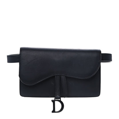 Christian Dior Ultra Matte Calfskin Saddle Belt Bag Black 1 of 11