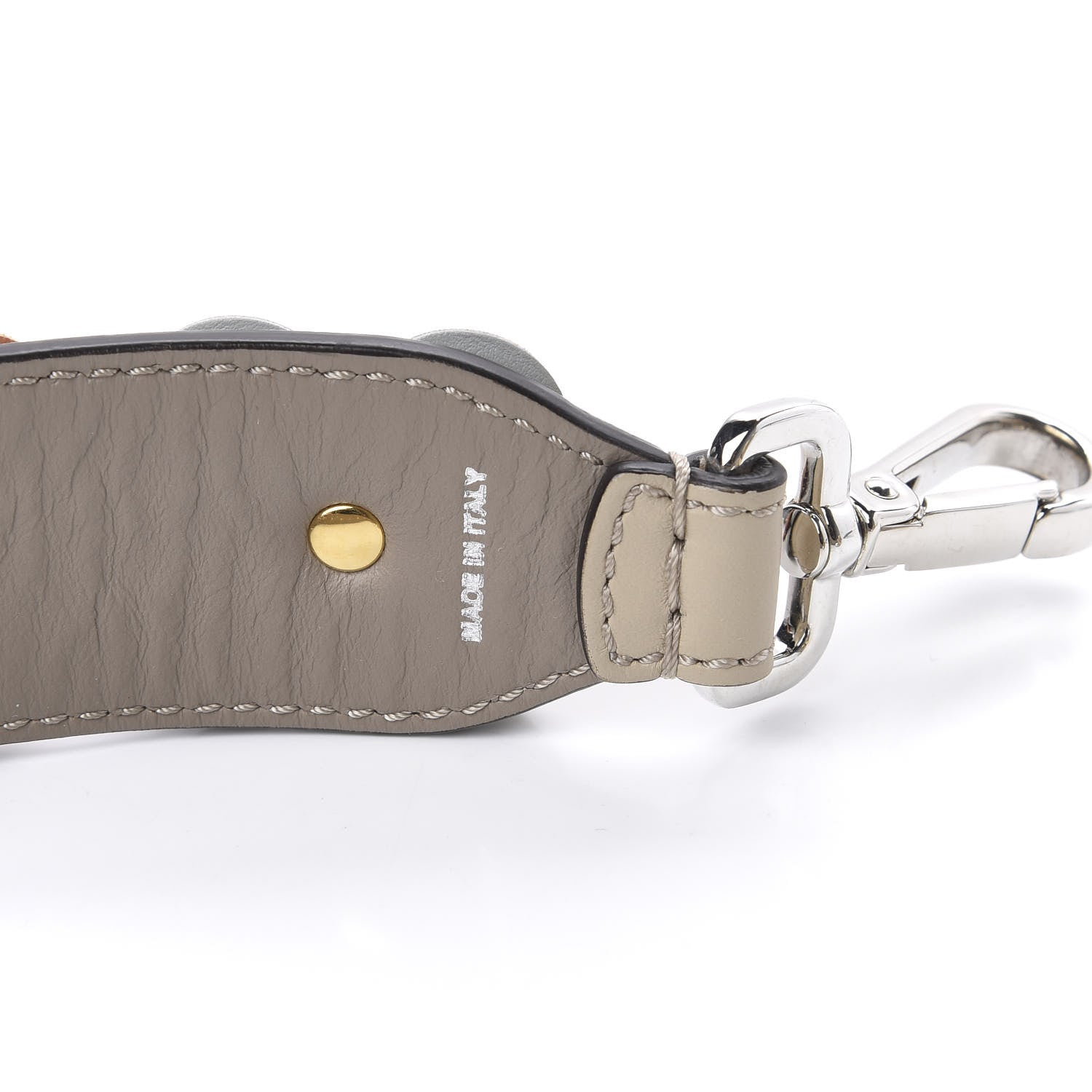 Fendi Calfskin Flowerland Studded Strap You Dove 4 of 5